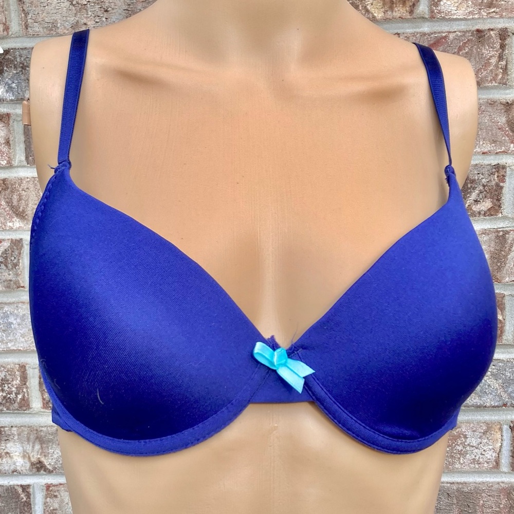 Blue/purple bra